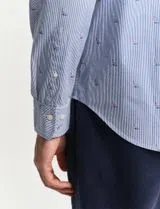 Chemise Reg Sailing Fil Coupe Bleu