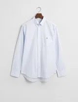 Camisa Regular Fit Gingham Poplin Azul