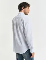 Camisa Regular Fit Gingham Poplin Azul