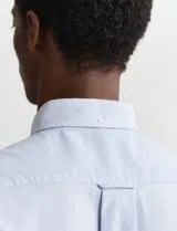 Camisa Regular Fit Classic Oxford Azul