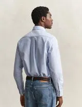 Camisa Regular Fit Classic Oxford Azul