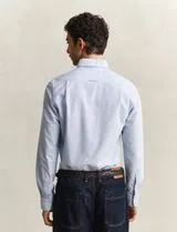 Camisa Slim Fit Classic Oxford Azul