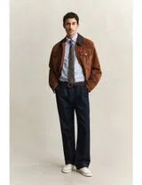 Camisa Slim Fit Classic Oxford Azul