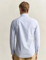 Camisa Slim Fit Classic Oxford Azul