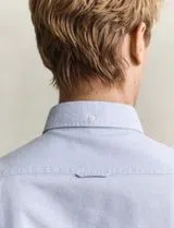 Camisa Slim Fit Classic Oxford Azul