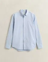 Camisa Oxford Regular Fit Pinpoint Azul