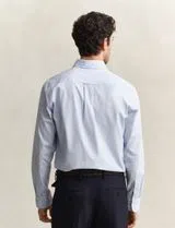 Camisa Oxford Regular Fit Pinpoint Azul