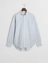 Micro Print Reg Shirt Blue