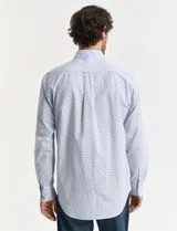 Micro Print Reg Shirt Blue