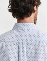 Micro Print Reg Shirt Blue