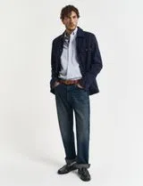 Micro Print Reg Shirt Blue