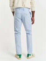 Sunfaded Blue Slim Chino Pants