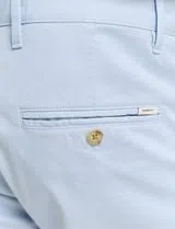 Sunfaded Blue Slim Chino Pants