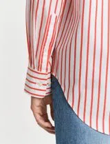 GANT Classic Poplin Striped Orange Shirt