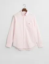 Chemise Regular Fit Gingham Popeline Rose