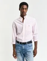 Chemise Regular Fit Gingham Popeline Rose