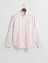 Camisa Oxford Regular Fit Clásica Rosa