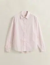 Camisa Clásica Regular de Popelín Rosa