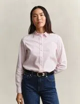 Camisa Clásica Regular de Popelín Rosa