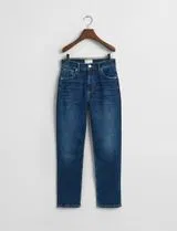 Pantalons en Jean Cropped Slim Stretch Bleu