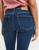 Pantalons en Jean Cropped Slim Stretch Bleu