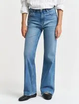 Blue Slim Flare Jeans