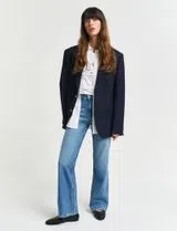 Blue Slim Flare Jeans