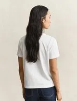 T-Shirt Reg Tonal Shield Branco