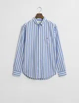 Classic Reg Stripe Poplin Shirt Blue