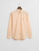 Camisa Reg Classic Poplin Stripe Laranja