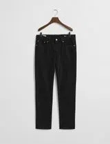 Jeans de Twill Suave Regular Negro