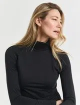 Camisola de gola alta Preto