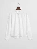 Blusa Reg Classic Oxford Frill Branco