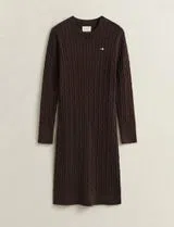 Brown Midi Knitted Dress