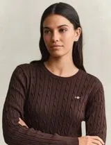 Brown Midi Knitted Dress