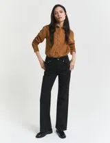 Regular Fit Corduroy Shirt Brown
