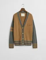 Cardigan Varsity Castanho
