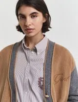 Cardigan Varsity Castanho