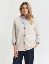 Beige Knit Cardigan