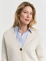 Beige Knit Cardigan