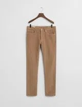 Pantalones de pana Slim Beige