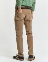 Pantalones de pana Slim Beige