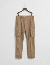 Beige Twill Reg Cargo Pants