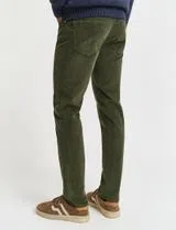 Vaqueros Slim Cord Verde