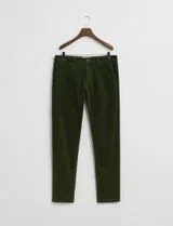 Slim Cord Green Chino Trousers