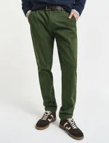 Comfort Slim Fit Chino Pants Green