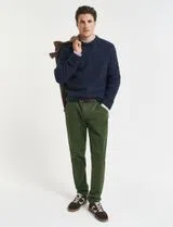 Comfort Slim Fit Chino Pants Green
