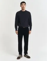 Pantalones Chino Slim de Pana Azul