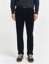 Pantalones Chino Slim de Pana Azul