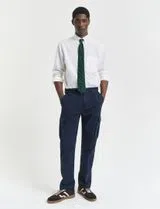 Regular Fit Twill Cargo Pants Blue